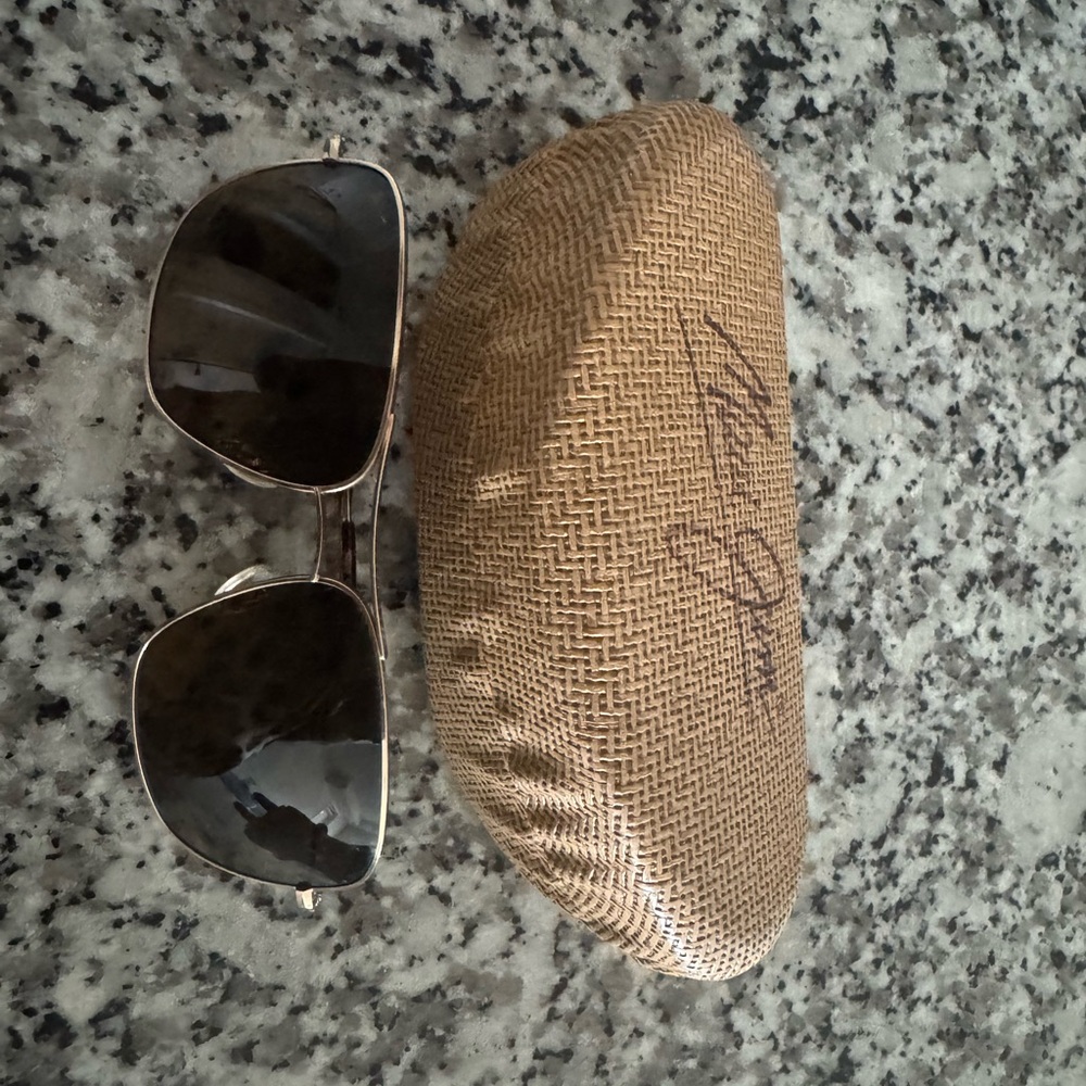 Maui Jim Black and Gold Sunglasses